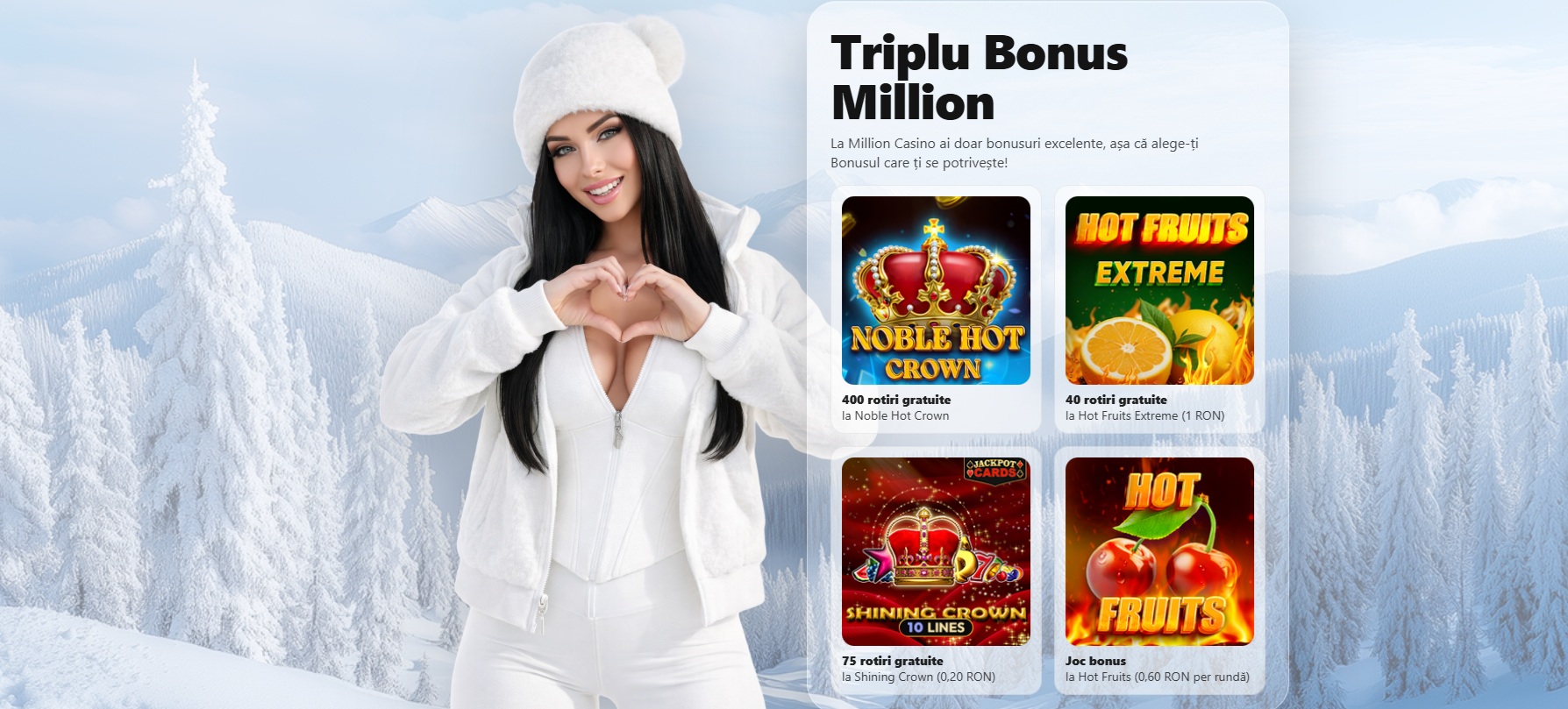 million bonus fara depunere (triplu)